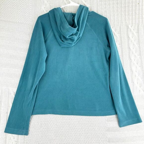 Royal Robbins Fleece Jacket Women’s Medium Blue Light Weight Hooded - Picture 2 of 7